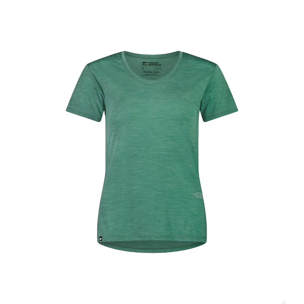 Mons Royale Womens Zephyr Merino Cool Tee (Smokey Green) – Farm Source ...